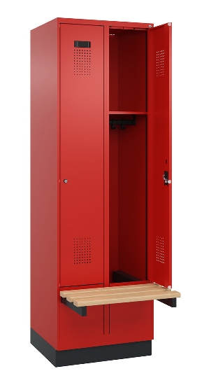 C+P Spind Evolo PLUS 049040-20 integrierte Bank 2 Abt.je 300mm Zylinder (HxBxT) 1950x600x815mm 3015/3015