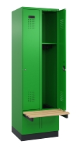 C+P Spind Evolo PLUS 049040-20 integrierte Bank 2 Abt.je 300mm Zylinder (HxBxT) 1950x600x815mm 3015/3015