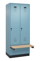 C+P Spind Evolo PLUS 049040-20 integrierte Bank 2 Abt.je 300mm Zylinder (HxBxT) 1950x600x815mm 3015/3015
