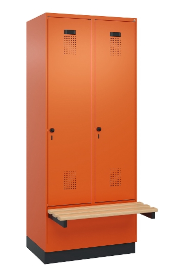 C+P Spind Evolo PLUS 049040-20 integrierte Bank 2 Abt.je 300mm Zylinder (HxBxT) 1950x600x815mm 3015/3015