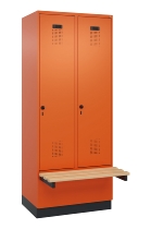 C+P Spind Evolo PLUS 049040-20 integrierte Bank 2 Abt.je 300mm Zylinder (HxBxT) 1950x600x815mm 3015/3015