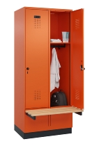 C+P Spind Evolo PLUS 049040-20 integrierte Bank 2 Abt.je 300mm Zylinder (HxBxT) 1950x600x815mm 3015/3015