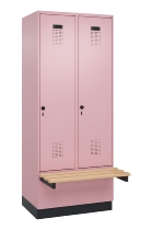 C+P Spind Evolo PLUS 049040-20 integrierte Bank 2 Abt.je 300mm Zylinder (HxBxT) 1950x600x815mm 3015/3015