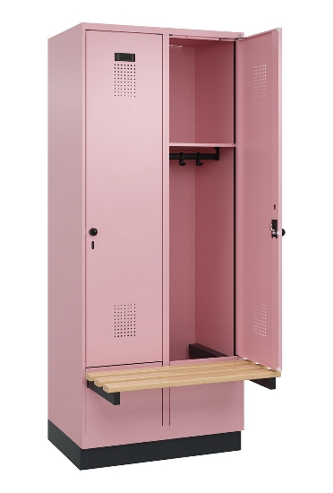 C+P Spind Evolo PLUS 049040-20 integrierte Bank 2 Abt.je 300mm Zylinder (HxBxT) 1950x600x815mm 3015/3015