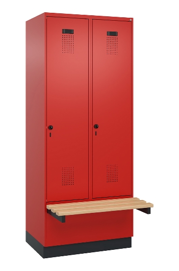C+P Spind Evolo PLUS 049040-20 integrierte Bank 2 Abt.je 300mm Zylinder (HxBxT) 1950x600x815mm 3015/3015
