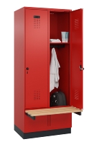 C+P Spind Evolo PLUS 049040-20 integrierte Bank 2 Abt.je 300mm Zylinder (HxBxT) 1950x600x815mm 3015/3015