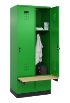 C+P Spind Evolo PLUS 049040-20 integrierte Bank 2 Abt.je 300mm Zylinder (HxBxT) 1950x600x815mm 3015/3015