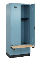 C+P Spind Evolo PLUS 049040-22 integrierte Bank 2 Abt.je 400mm Zylinder (HxBxT) 1950x800x815mm 0010/0010