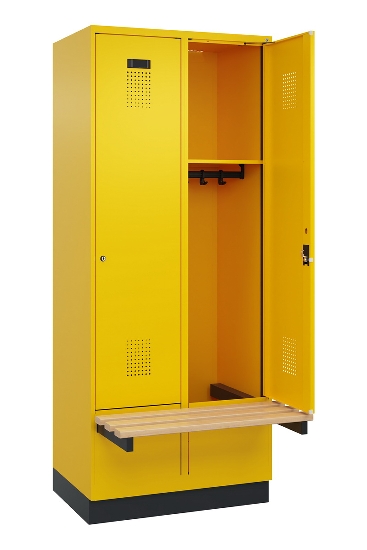 C+P Spind Evolo PLUS 049040-20 integrierte Bank 2 Abt.je 300mm Zylinder (HxBxT) 1950x600x815mm 3015/3015