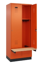 C+P Spind Evolo PLUS 049040-20 integrierte Bank 2 Abt.je 300mm Zylinder (HxBxT) 1950x600x815mm 3015/3015