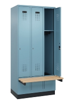 C+P Spind Evolo PLUS 049040-20 integrierte Bank 2 Abt.je 300mm Zylinder (HxBxT) 1950x600x815mm 3015/3015