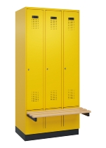 C+P Spind Evolo PLUS 049040-20 integrierte Bank 2 Abt.je 300mm Zylinder (HxBxT) 1950x600x815mm 3015/3015
