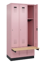 C+P Spind Evolo PLUS 049040-20 integrierte Bank 2 Abt.je 300mm Zylinder (HxBxT) 1950x600x815mm 3015/3015