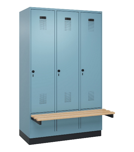 C+P Spind Evolo PLUS 049040-20 integrierte Bank 2 Abt.je 300mm Zylinder (HxBxT) 1950x600x815mm 3015/3015
