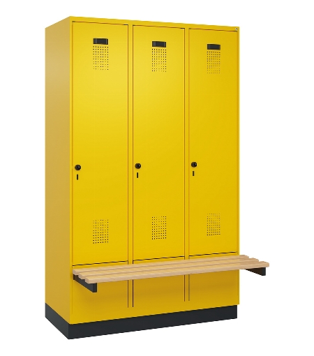 C+P Spind Evolo PLUS 049040-20 integrierte Bank 2 Abt.je 300mm Zylinder (HxBxT) 1950x600x815mm 3015/3015