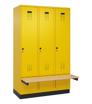 C+P Spind Evolo PLUS 049040-20 integrierte Bank 2 Abt.je 300mm Zylinder (HxBxT) 1950x600x815mm 3015/3015