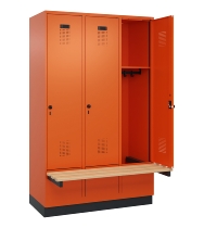 C+P Spind Evolo PLUS 049040-20 integrierte Bank 2 Abt.je 300mm Zylinder (HxBxT) 1950x600x815mm 3015/3015