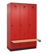 C+P Spind Evolo PLUS 049040-20 integrierte Bank 2 Abt.je 300mm Zylinder (HxBxT) 1950x600x815mm 3015/3015
