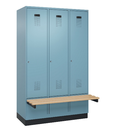 C+P Spind Evolo PLUS 049040-20 integrierte Bank 2 Abt.je 300mm Zylinder (HxBxT) 1950x600x815mm 3015/3015