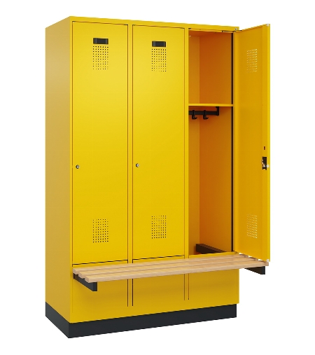 C+P Spind Evolo PLUS 049040-20 integrierte Bank 2 Abt.je 300mm Zylinder (HxBxT) 1950x600x815mm 3015/3015
