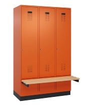 C+P Spind Evolo PLUS 049040-20 integrierte Bank 2 Abt.je 300mm Zylinder (HxBxT) 1950x600x815mm 3015/3015