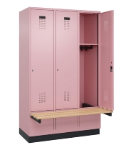 C+P Spind Evolo PLUS 049040-20 integrierte Bank 2 Abt.je 300mm Zylinder (HxBxT) 1950x600x815mm 3015/3015
