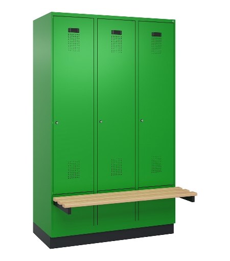 C+P Spind Evolo PLUS 049040-20 integrierte Bank 2 Abt.je 300mm Zylinder (HxBxT) 1950x600x815mm 3015/3015