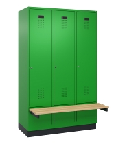 C+P Spind Evolo PLUS 049040-20 integrierte Bank 2 Abt.je 300mm Zylinder (HxBxT) 1950x600x815mm 3015/3015