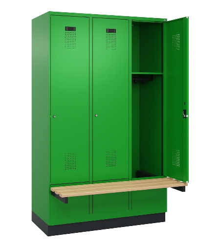 C+P Spind Evolo PLUS 049040-20 integrierte Bank 2 Abt.je 300mm Zylinder (HxBxT) 1950x600x815mm 3015/3015
