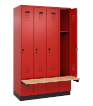 C+P Spind Evolo PLUS 049040-20 integrierte Bank 2 Abt.je 300mm Zylinder (HxBxT) 1950x600x815mm 3015/3015