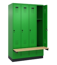 C+P Spind Evolo PLUS 049040-20 integrierte Bank 2 Abt.je 300mm Zylinder (HxBxT) 1950x600x815mm 3015/3015