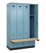 C+P Spind Evolo PLUS 049040-20 integrierte Bank 2 Abt.je 300mm Zylinder (HxBxT) 1950x600x815mm 3015/3015