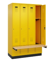 C+P Spind Evolo PLUS 049040-20 integrierte Bank 2 Abt.je 300mm Zylinder (HxBxT) 1950x600x815mm 3015/3015
