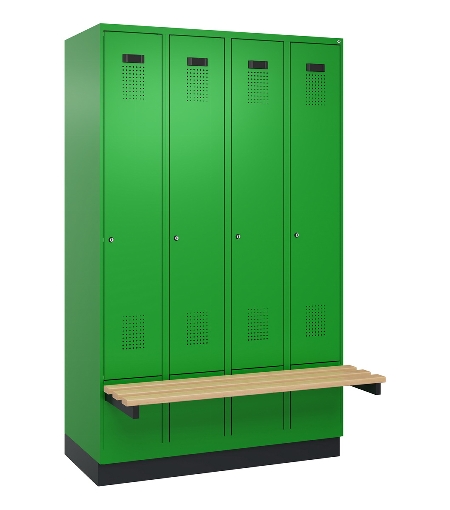 C+P Spind Evolo PLUS 049040-20 integrierte Bank 2 Abt.je 300mm Zylinder (HxBxT) 1950x600x815mm 3015/3015