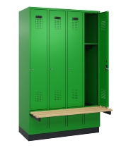 C+P Spind Evolo PLUS 049040-40 integrierte Bank 4 Abt.je 300mm Zylinder (HxBxT) 1950x1200x815mm 6037/6037