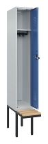 C+P Spind Evolo PLUS 0490407-10 mit Sitzbank 1 Abt.300mm Zylinder (HxBxT) 2120x300x815mm 9016/9016