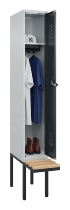 C+P Spind Evolo PLUS 0490407-10 mit Sitzbank 1 Abt.300mm Zylinder (HxBxT) 2120x300x815mm 9016/9016