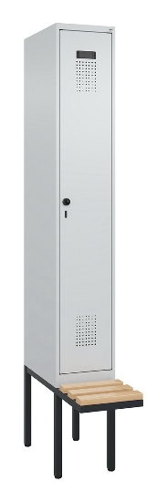 C+P Spind Evolo PLUS 0490407-10 mit Sitzbank 1 Abt.300mm Zylinder (HxBxT) 2120x300x815mm 9016/9016