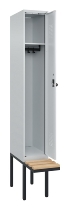 C+P Spind Evolo PLUS 0490407-10 mit Sitzbank 1 Abt.300mm Zylinder (HxBxT) 2120x300x815mm 9016/9016
