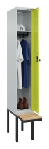 C+P Spind Evolo PLUS 0490407-10 mit Sitzbank 1 Abt.300mm Zylinder (HxBxT) 2120x300x815mm 9016/9016