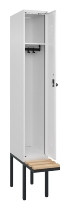 C+P Spind Evolo PLUS 0490407-10 mit Sitzbank 1 Abt.300mm Zylinder (HxBxT) 2120x300x815mm 9016/9016