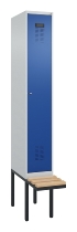 C+P Spind Evolo PLUS 0490407-10 mit Sitzbank 1 Abt.300mm Zylinder (HxBxT) 2120x300x815mm 9016/9016