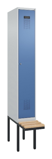 C+P Spind Evolo PLUS 0490407-10 mit Sitzbank 1 Abt.300mm Zylinder (HxBxT) 2120x300x815mm 9016/9016