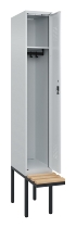 C+P Spind Evolo PLUS 0490407-10 mit Sitzbank 1 Abt.300mm Zylinder (HxBxT) 2120x300x815mm 9016/9016