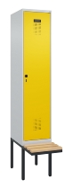 C+P Spind Evolo PLUS 0490407-10 mit Sitzbank 1 Abt.300mm Zylinder (HxBxT) 2120x300x815mm 9016/9016