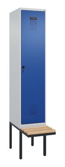 C+P Spind Evolo PLUS 0490407-10 mit Sitzbank 1 Abt.300mm Zylinder (HxBxT) 2120x300x815mm 9016/9016