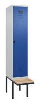 C+P Spind Evolo PLUS 0490407-10 mit Sitzbank 1 Abt.300mm Zylinder (HxBxT) 2120x300x815mm 9016/9016