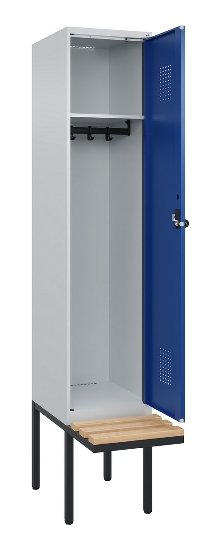 C+P Spind Evolo PLUS 0490407-10 mit Sitzbank 1 Abt.300mm Zylinder (HxBxT) 2120x300x815mm 9016/9016