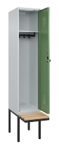 C+P Spind Evolo PLUS 0490407-10 mit Sitzbank 1 Abt.300mm Zylinder (HxBxT) 2120x300x815mm 9016/9016