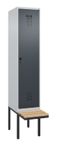 C+P Spind Evolo PLUS 0490407-10 mit Sitzbank 1 Abt.300mm Zylinder (HxBxT) 2120x300x815mm 9016/9016